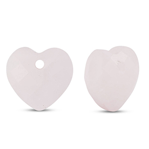Anh&auml;nger Naturstein Rosenquarz Herz Light pink