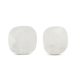 Perlen Naturstein Glas Square White