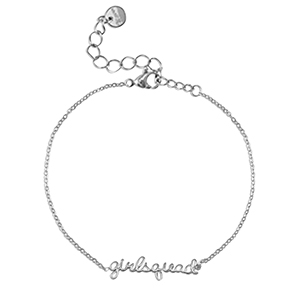 Stainless Steel - Rostfrei Stahl Armb&auml;nder ''girlsquad'' Silver