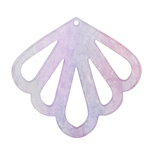 Anh&auml;nger aus Resin Shell Purple