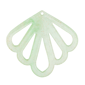 Anh&auml;nger aus Resin Shell Mint green