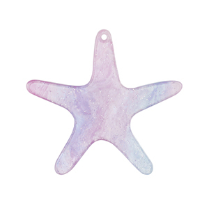 Anh&auml;nger aus Resin Seestern Purple