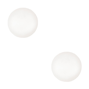 4 mm soft Polaris Elements Cabochons "Geburtssteine" April SS16 shiny White