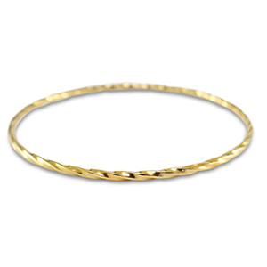 Stainless Steel - Rostfrei Stahl Armb&auml;nder Verdreht Gold