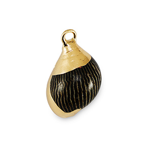 Anh&auml;nger Muschel Special Anthracite-gold