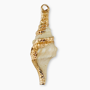 Anh&auml;nger Muschel Special Wellhornschnecke Beige-gold