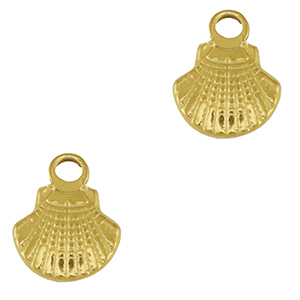 Anh&auml;nger aus Stainless Steel - Rostfreiem Stahl Shell Gold