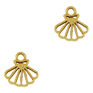 Anh&auml;nger aus Stainless Steel - Rostfreiem Stahl Shell Gold