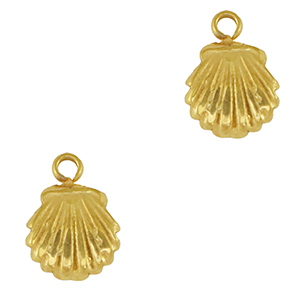 Anh&auml;nger aus Stainless Steel - Rostfreiem Stahl Shell Gold