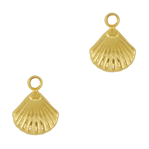 Anh&auml;nger aus Stainless Steel - Rostfreiem Stahl Shell Gold