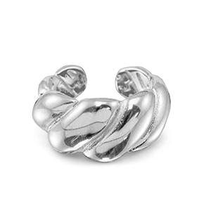 Stainless Steel - Rostfrei Stahl Ringe Twisted Silver