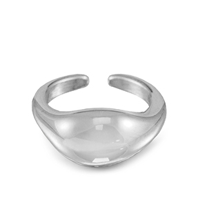 Stainless Steel - Rostfrei Stahl Ringe Drop Silver