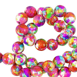 Keramik Perlen 6mm Multicolor
