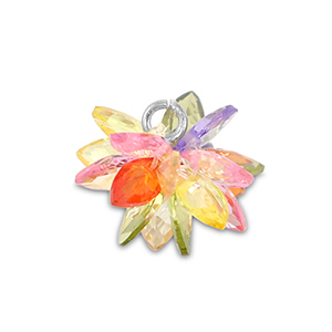 Zirkonia-Anh&auml;nger Flower Multicolor