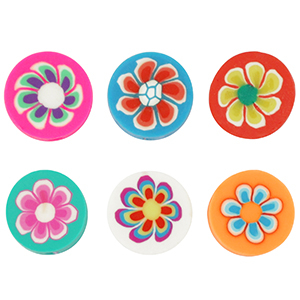 Polymer Perlen Flower Multicolour