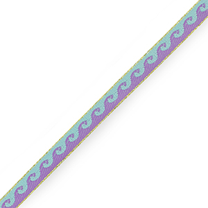Schmucktextband Waves Blue-purple