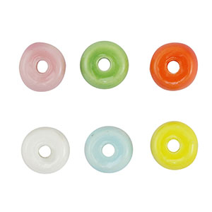 Keramik Perlen Rondell Multicolour