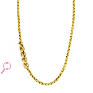 Stainless Steel - Rostfrei Stahl Kette Gold