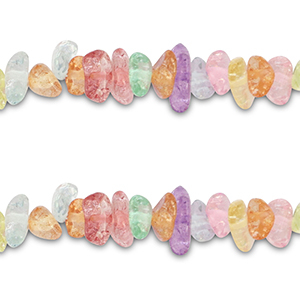Perle Chip Steine Quarz Transparent multicolour