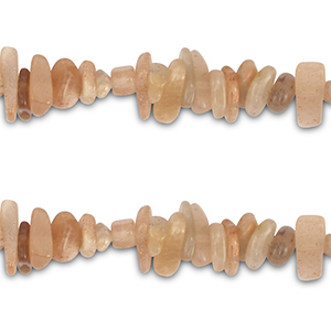 Chip Steine Perlen Sonnenstein Light beige-pink