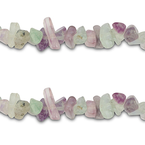 Perle Chip Steine Fluorit Purple-green white