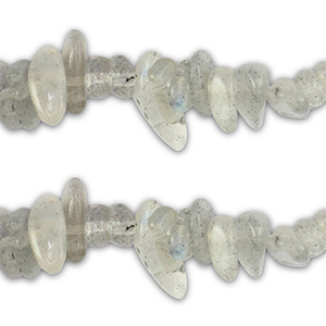 Perle Chip Steine Transparent grey