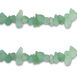 Perle Chip Steine Aventurinquarz Green