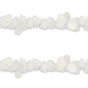 Perle Chip Steine Jade White