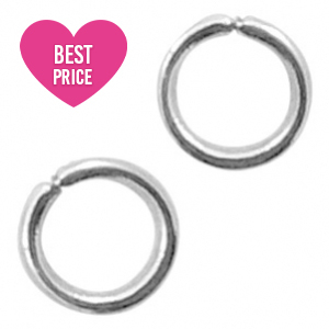 Zubeh&ouml;r aus Stainless Steel - Rostfreiem Stahl Binderinge 3mm Antik silber