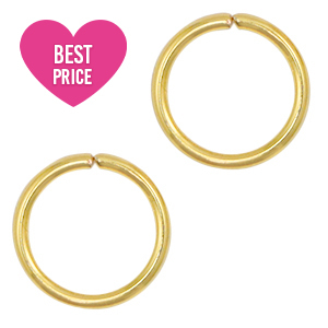 Zubeh&ouml;r aus Stainless Steel - Rostfreiem Stahl Zubeh&ouml;r Bindering 10mm Gold