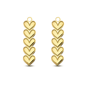 Anh&auml;nger aus Stainless Steel - Rostfreiem Stahl Heart Gold