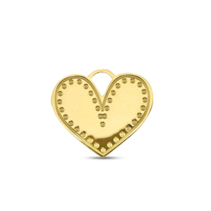 Anh&auml;nger aus Stainless Steel - Rostfreiem Stahl Heart Gold