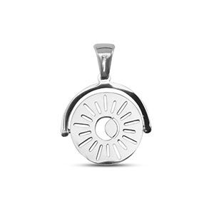 Anh&auml;nger aus Stainless Steel - Rostfreiem Stahl Rotate Sun Silver