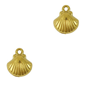 Anh&auml;nger aus Stainless Steel - Rostfreiem Stahl Shell Gold