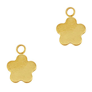 Anh&auml;nger aus Stainless Steel - Rostfrei Stahl Anh&auml;nger Flower Gold