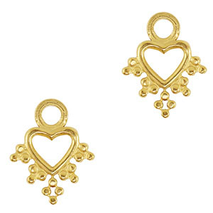Anh&auml;nger aus Stainless Steel - Rostfreiem Stahl Heart Gold