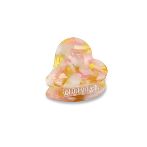 Haarschmuck hair clamp Heart Pink-gold