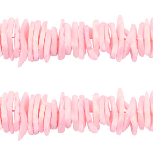 Muschel Perlen Chips Pink