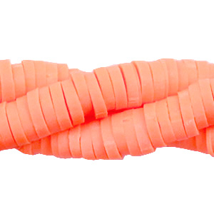 Perlen Katsuki 6mm Neon coral orange