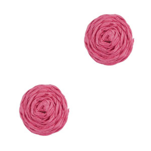 Bast Anh&auml;nger 12mm Fuchsia