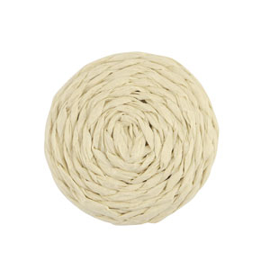 Bast Anh&auml;nger 25mm Beige
