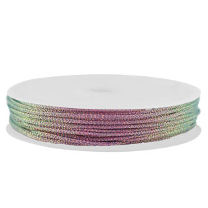 Band Macram&eacute; geflochten 1mm Purple metallic