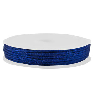 Band Macram&eacute; geflochten 0,8mm Blue metallic
