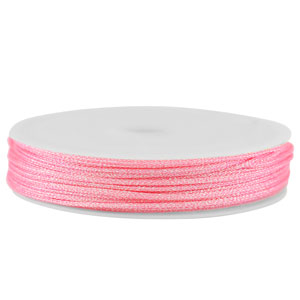 Band Macram&eacute; geflochten 0,8mm Pink metallic