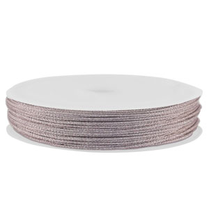 Band Macram&eacute; geflochten 0,8mm Light purple metallic