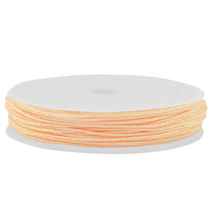 Band Macram&eacute; geflochten 0,8mm Peach metallic
