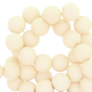 8 mm Perlen aus Acryl Vanilla white