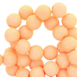 4 mm Perlen aus Acryl Peach