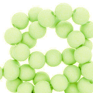 4 mm Perlen aus Acryl Lime green
