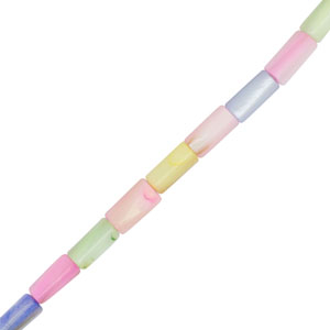 Perle Muschel Tube Multicolour pastel